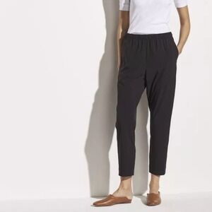 Vince Travel Pants Women's Black Pull on Lightweight Minimalist Capsule Sz Large